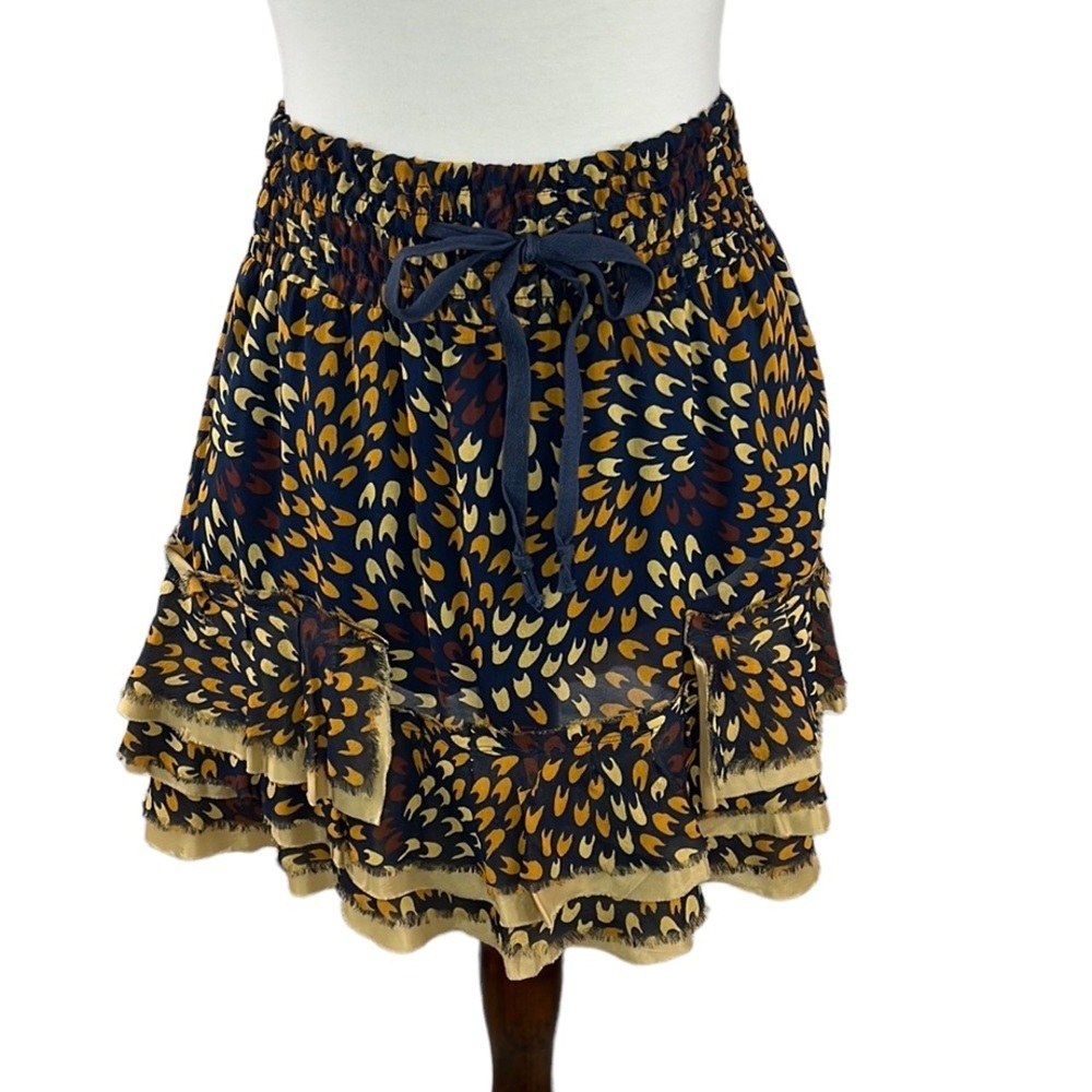 Free People Silk Layered Skirt